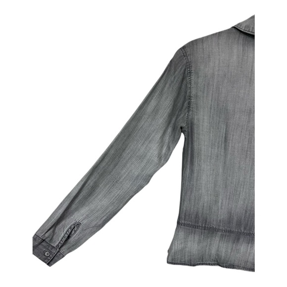 Cloth and Stone for Anthropology Stone Grey Long Sleeve Top Size S - Picture 8 of 10